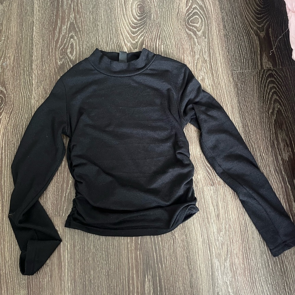 Elegant Black Long Sleeve Top